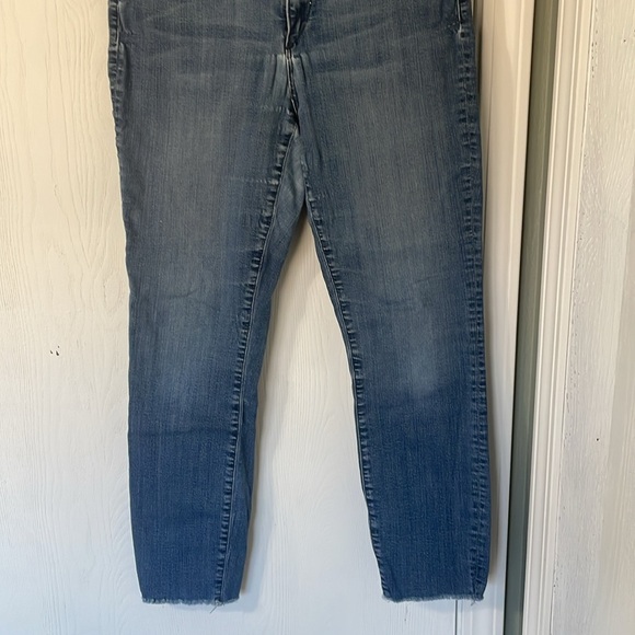 3X1 Frayed Cropped Ankle Medium Wash Denim Jeans Size 29 - Picture 5 of 10